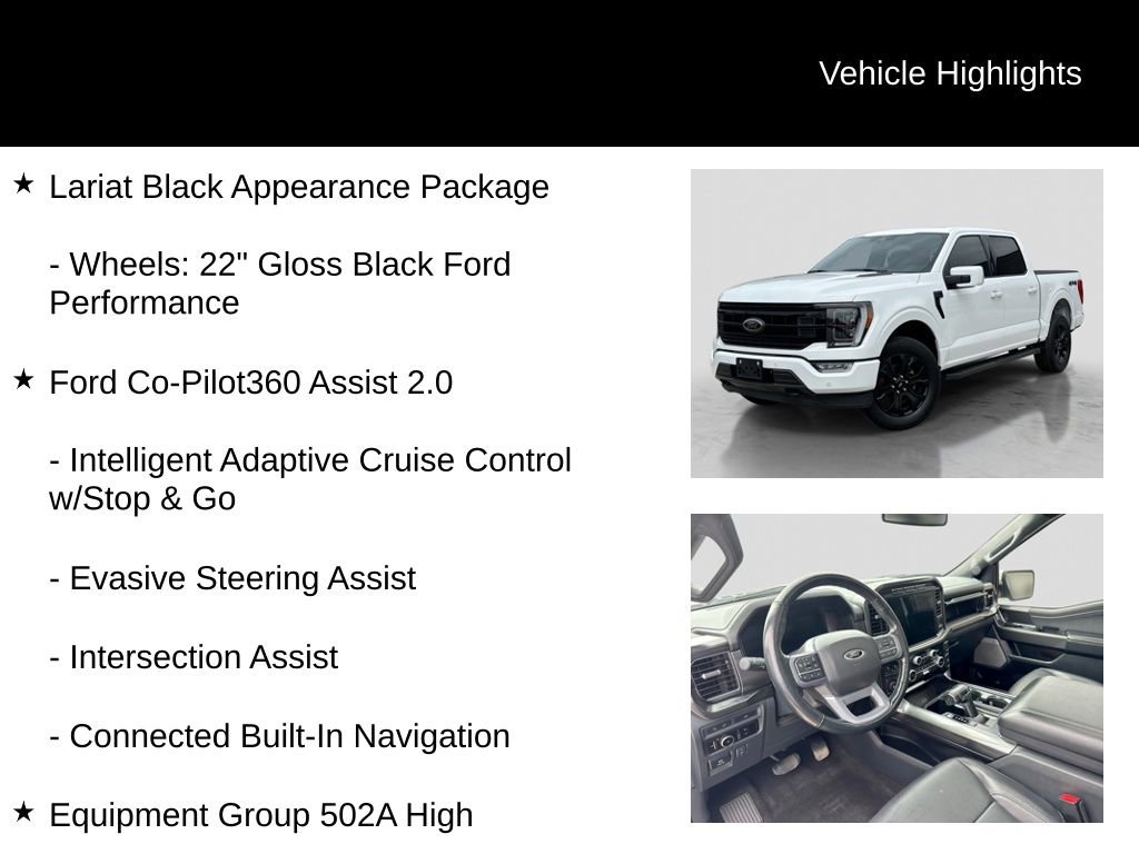 Certified 2023 Ford F150 Lariat w/ Equipment Group 502A High AWD/4WD image 11