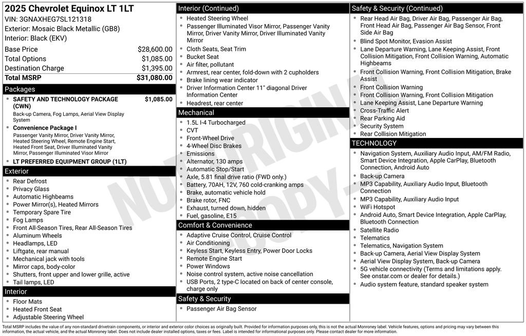 Used 2025 Chevrolet Equinox LT w/ Safety and Technology Package FWD image 5