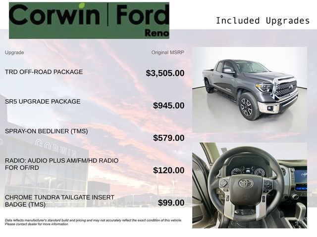 Used 2021 Toyota Tundra SR5 w/ TRD Off-Road Package image 9