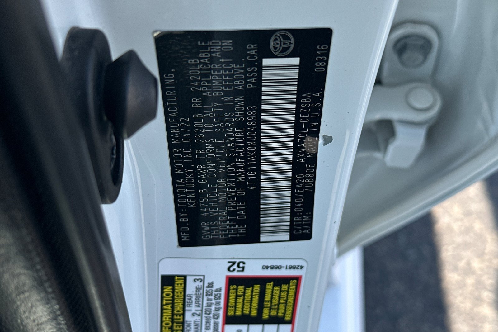 Used 2022 Toyota Camry SE w/ Carpet Mat Package (TMS) FWD image 25