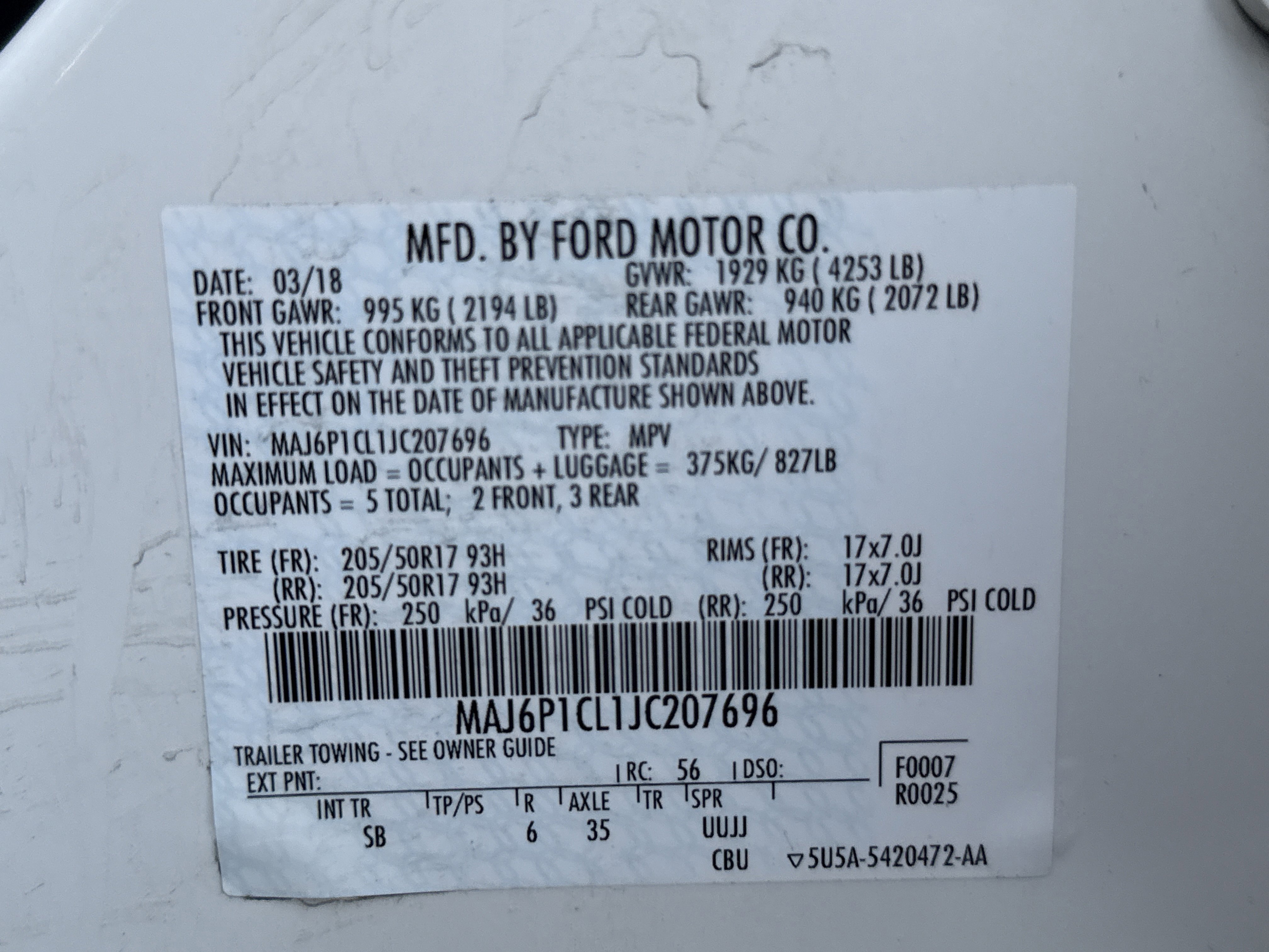 Certified 2018 Ford EcoSport SES image 30