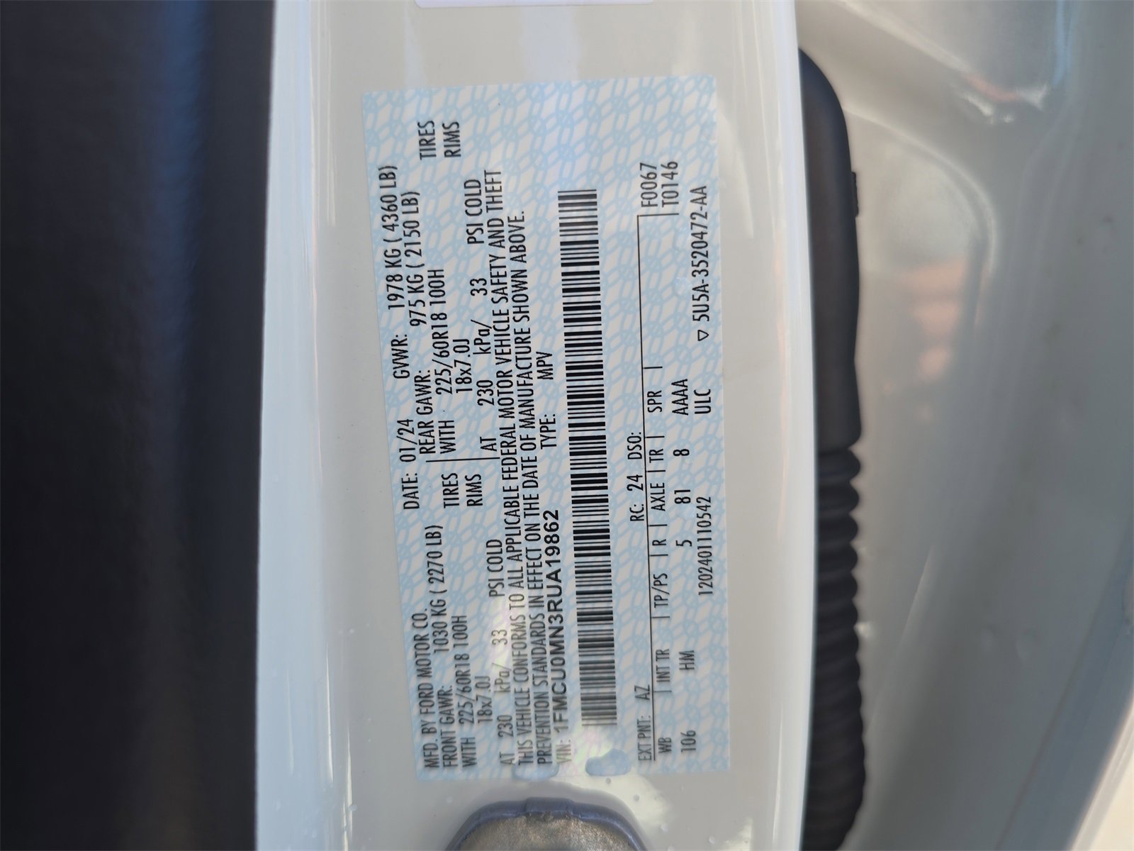 Certified 2024 Ford Escape ST-Line w/ Tech Pack #1 image 28