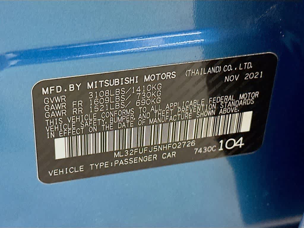 Used 2022 Mitsubishi Mirage G4 ES FWD image 22