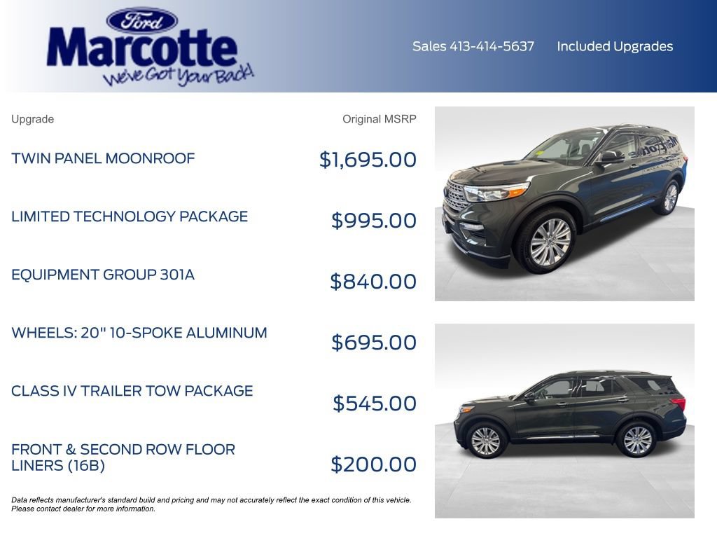 Certified 2023 Ford Explorer Limited w/ Limited Technology Package AWD/4WD image 4