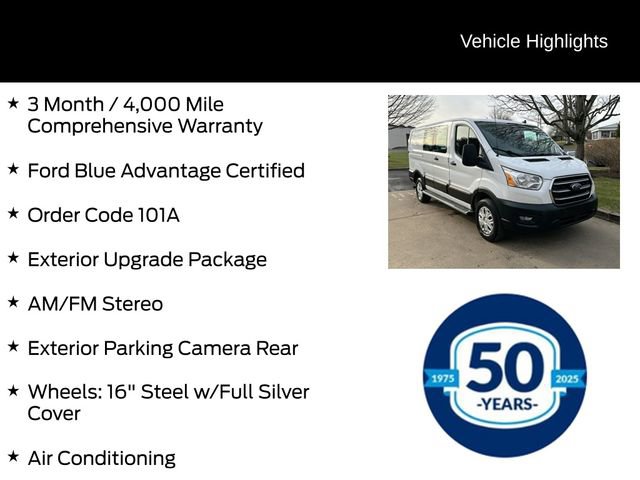 Certified 2020 Ford Transit 250 Low Roof w/ Exterior Upgrade Package image 6