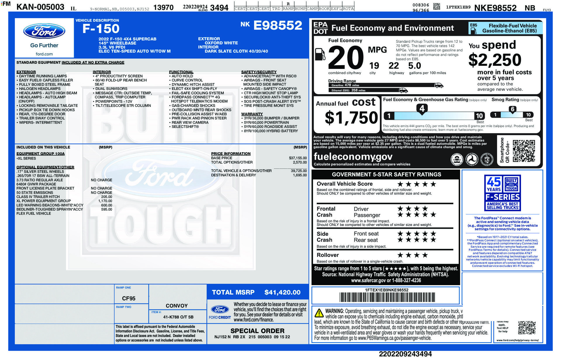 Certified 2022 Ford F150 XL AWD/4WD image 27