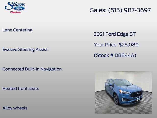 Certified 2021 Ford Edge ST image 21