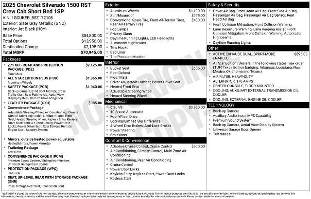 Used 2025 Chevrolet Silverado 1500 RST AWD/4WD image 8
