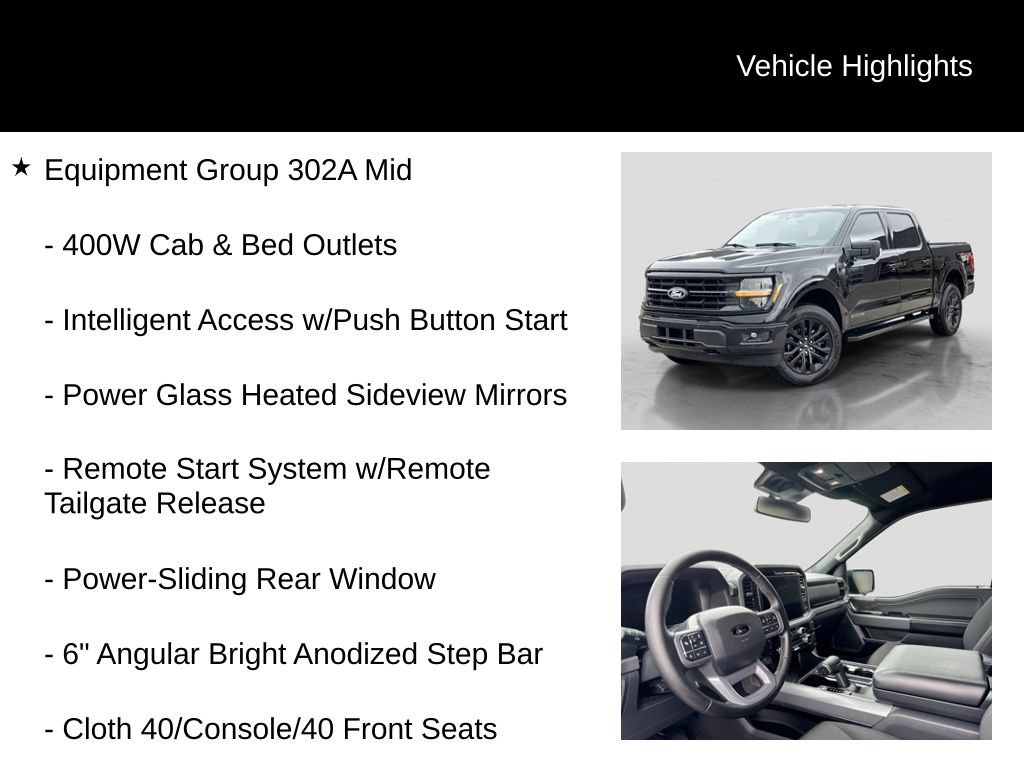 Certified 2025 Ford F150 XLT w/ Equipment Group 302A MID AWD/4WD image 11