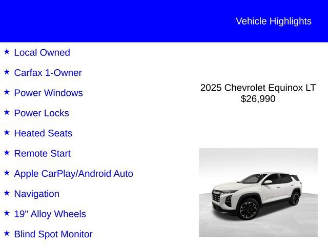 Used 2025 Chevrolet Equinox LT AWD/4WD image 2