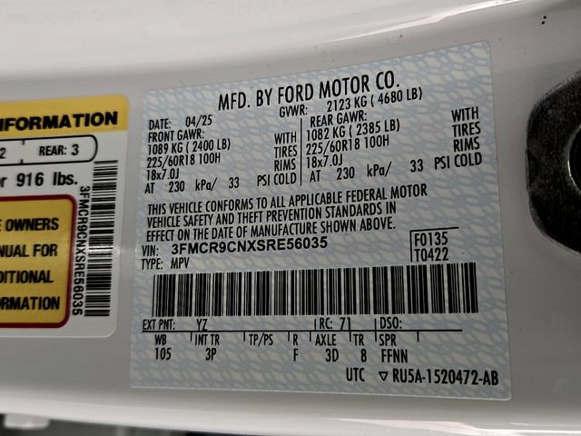 Certified 2025 Ford Bronco Sport Outer Banks w/ Outer Banks Tech Package+ image 27