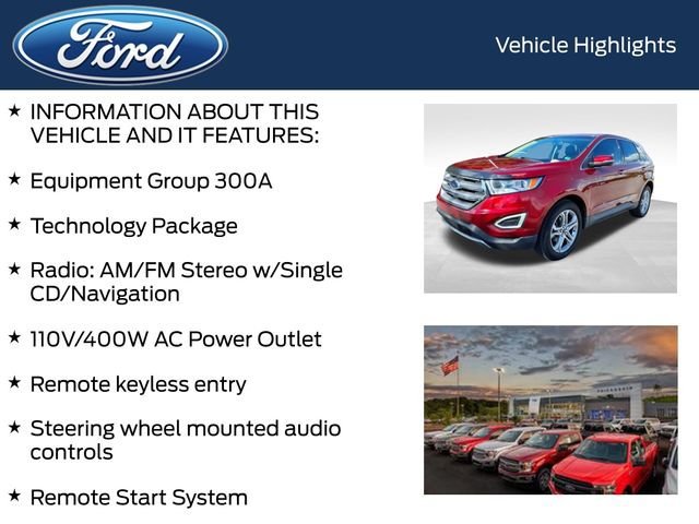 Certified 2017 Ford Edge Titanium w/ Technology Package FWD image 5