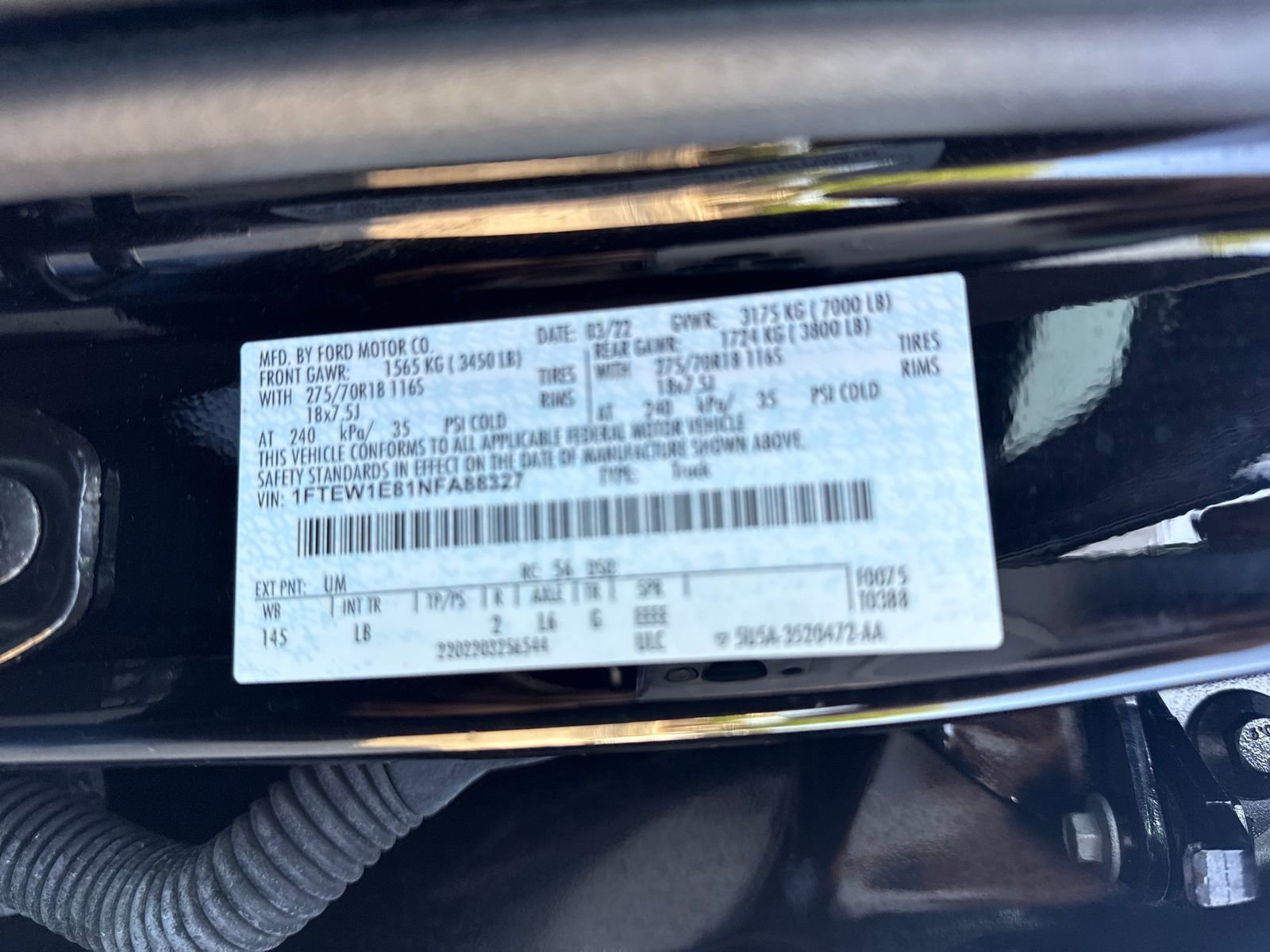 Certified 2022 Ford F150 Tremor w/ Equipment Group 401A Mid AWD/4WD image 30