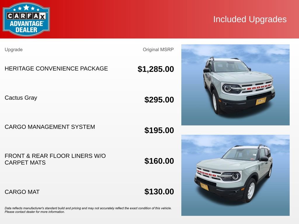 Certified 2024 Ford Bronco Sport Heritage w/ Heritage Convenience Package AWD/4WD image 14