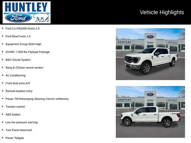 Certified 2023 Ford F150 Lariat w/ Equipment Group 502A High AWD/4WD image 2