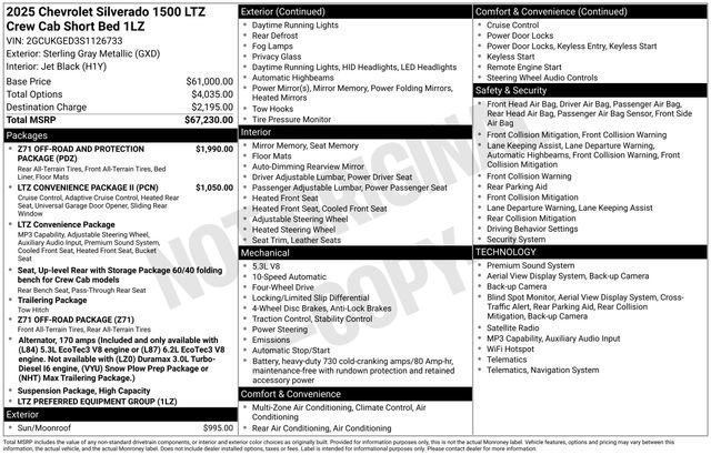 Used 2025 Chevrolet Silverado 1500 LTZ image 38