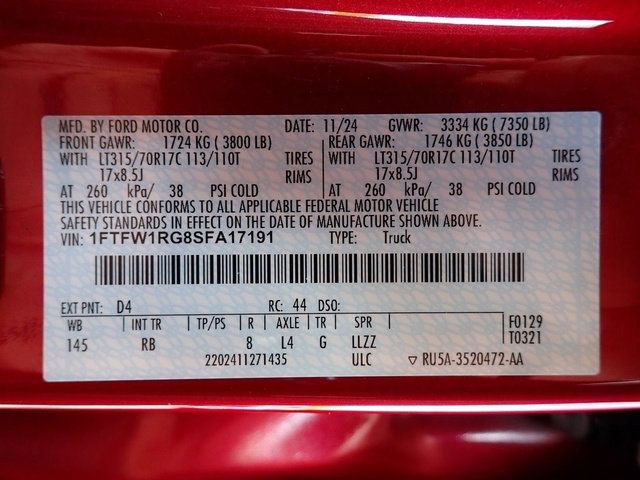 Certified 2025 Ford F150 Raptor AWD/4WD image 14