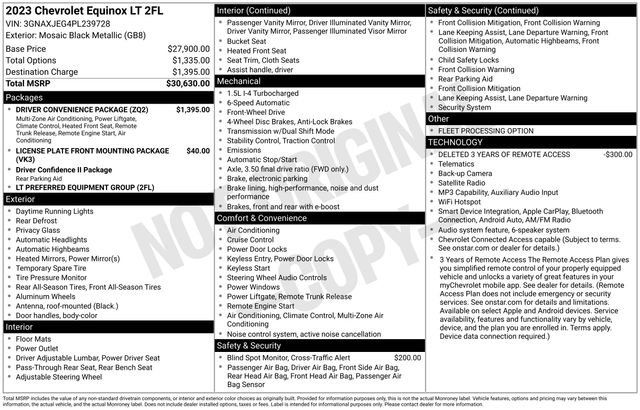 Used 2023 Chevrolet Equinox LT w/ Driver Convenience Package FWD image 34