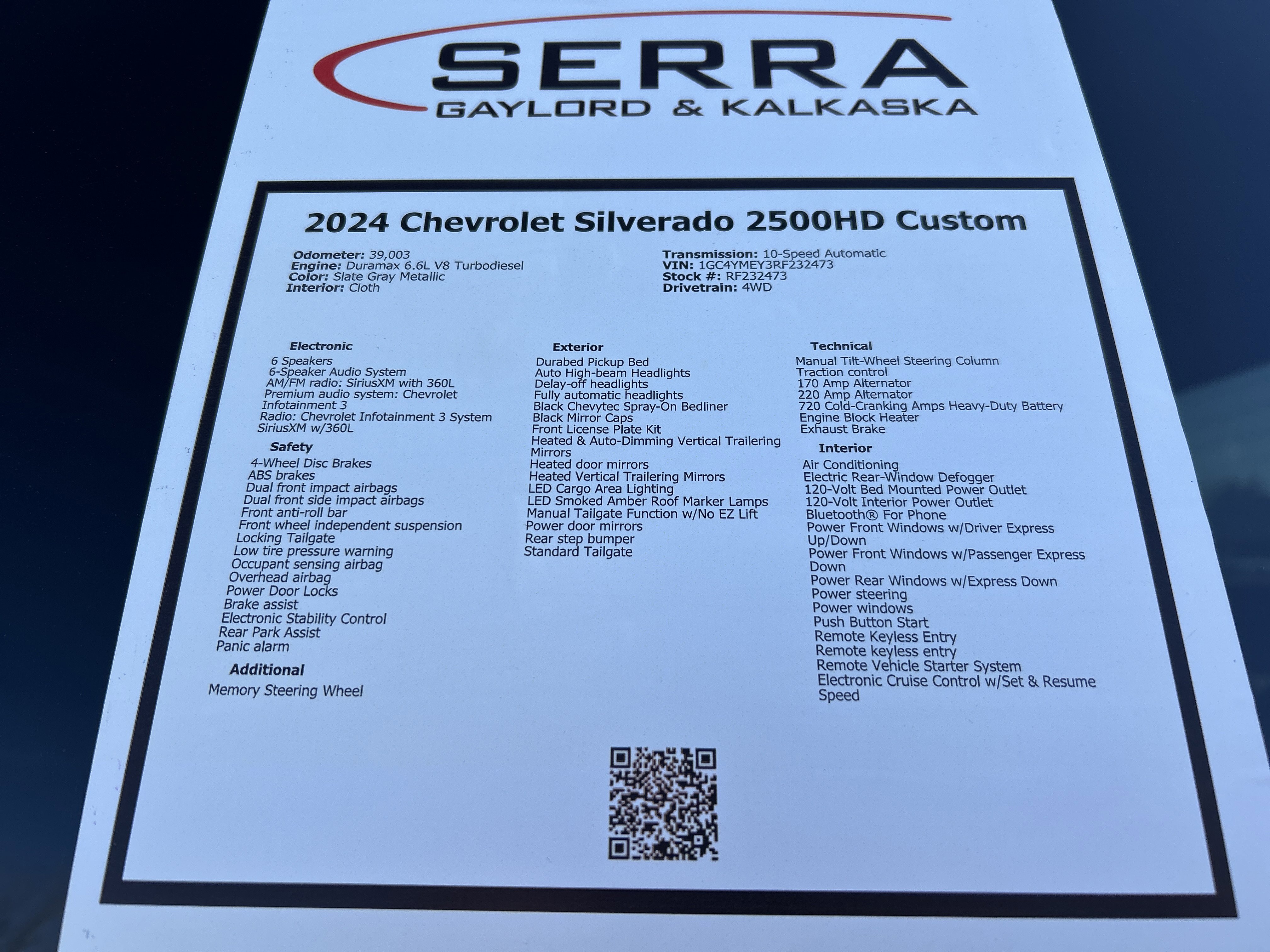 Used 2024 Chevrolet Silverado 2500 Custom w/ Custom Value Package image 30