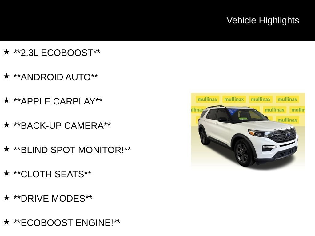 Certified 2022 Ford Explorer XLT w/ Equipment Group 202A RWD image 13