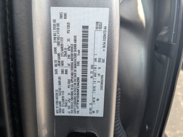 Certified 2022 Ford F150 Platinum w/ Max Trailer Tow Package image 38