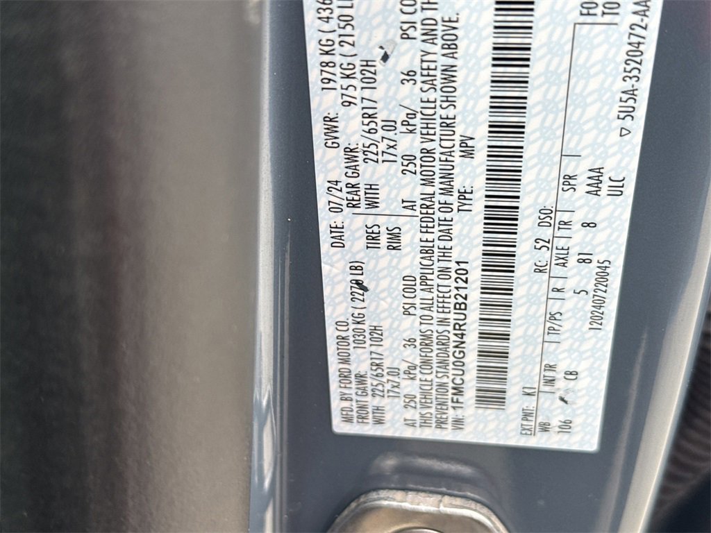 Certified 2024 Ford Escape Active w/ Tech Pack #1 image 28