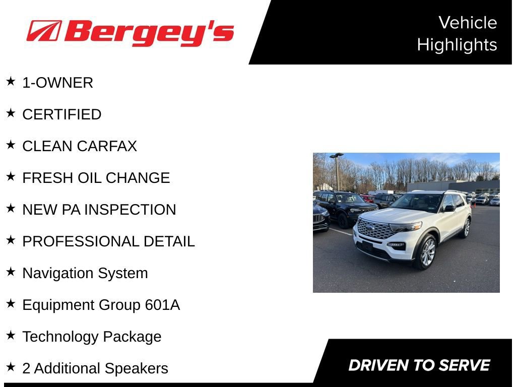 Certified 2022 Ford Explorer Platinum w/ Equipment Group 601A image 8