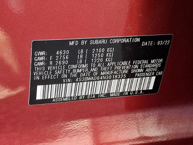 Used 2022 Subaru Legacy Premium image 24