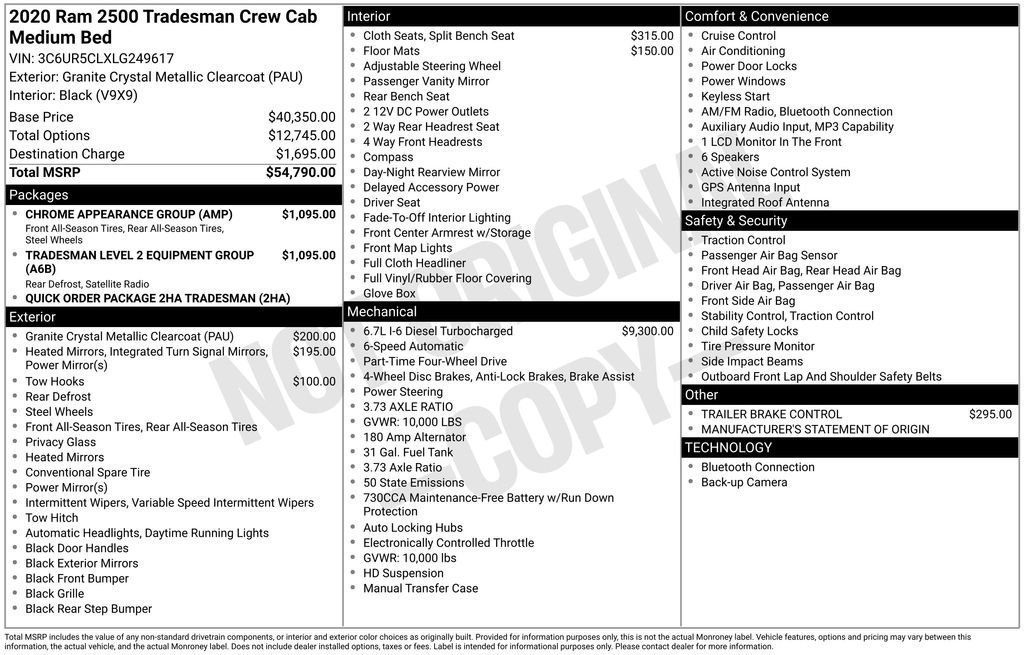 Used 2020 RAM 2500 Tradesman image 32