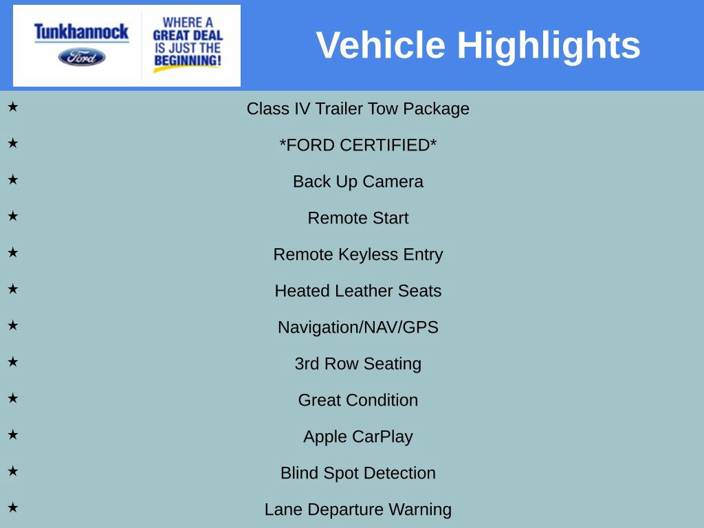 Certified 2022 Ford Explorer ST-Line w/ Class IV Trailer Tow Package AWD/4WD image 14