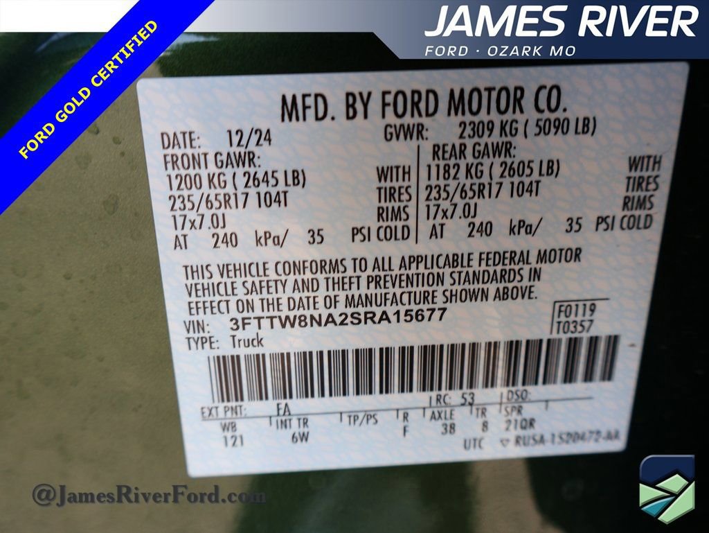 Certified 2025 Ford Maverick Tremor image 39