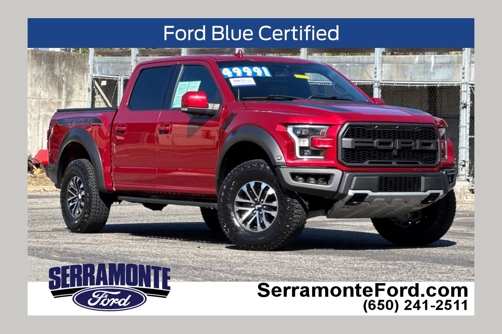 Certified 2020 Ford F150 Raptor w/ Equipment Group 802A Luxury