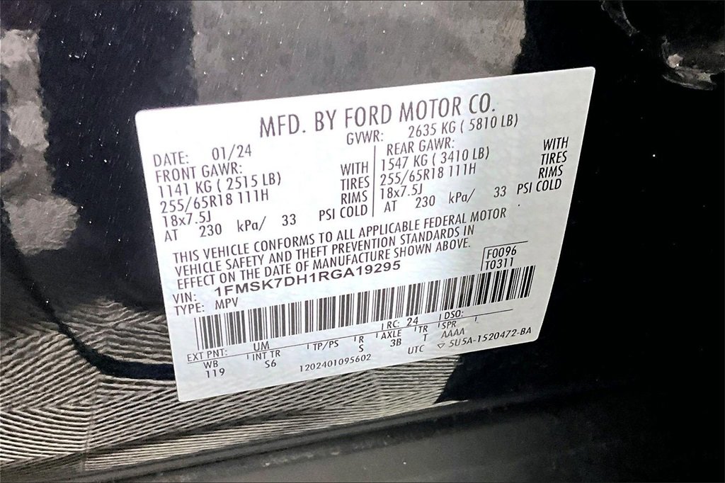 Certified 2024 Ford Explorer XLT w/ Equipment Group 202A image 27