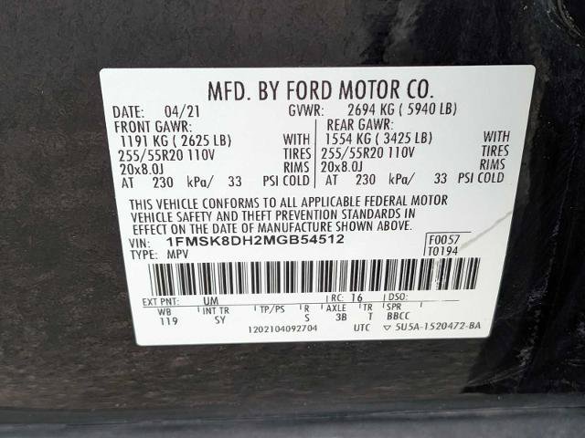 Certified 2021 Ford Explorer XLT w/ Equipment Group 202A AWD/4WD image 30