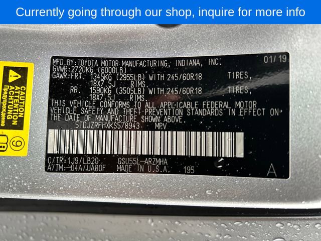 Used 2019 Toyota Highlander XLE image 27