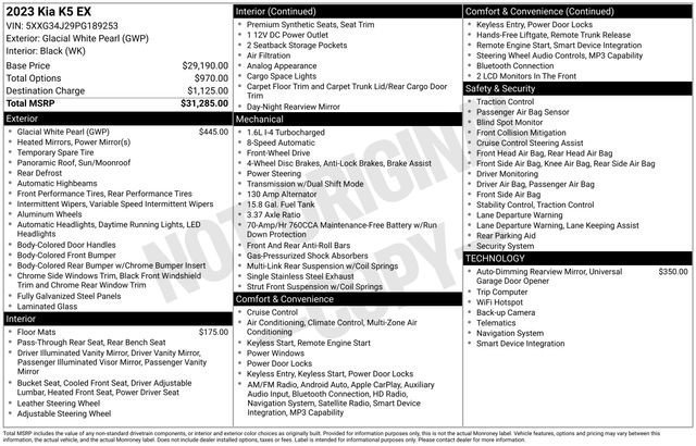 Used 2023 Kia K5 EX image 35