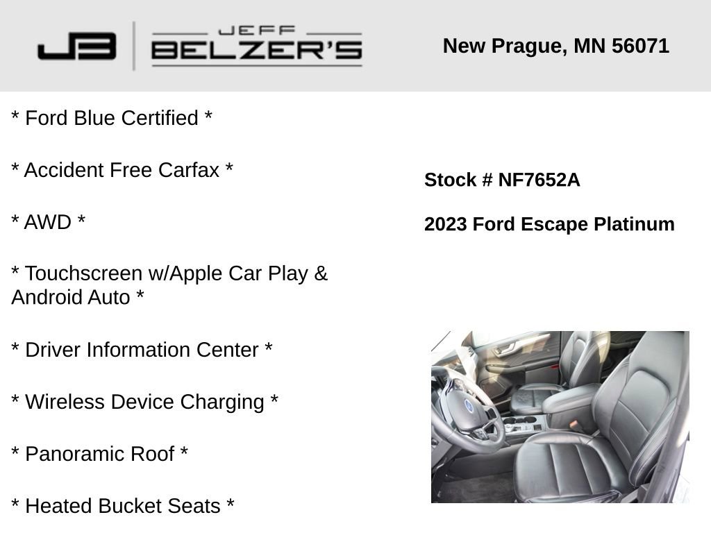 Certified 2023 Ford Escape Platinum image 2