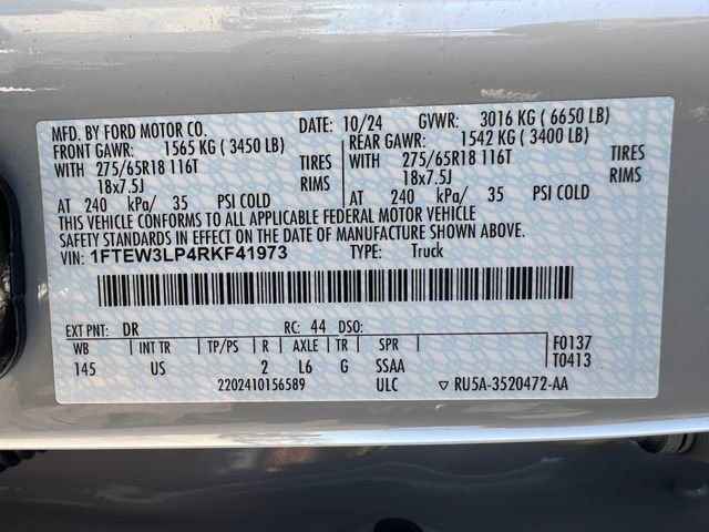 Certified 2024 Ford F150 XLT w/ Equipment Group 302A MID AWD/4WD image 31