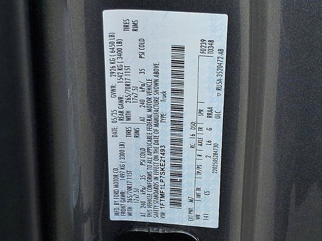 Certified 2025 Ford F150 XL w/ Equipment Group 103A High AWD/4WD image 26