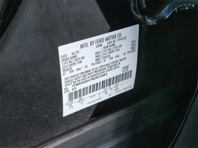 Certified 2022 Ford Explorer XLT w/ Equipment Group 202A image 36