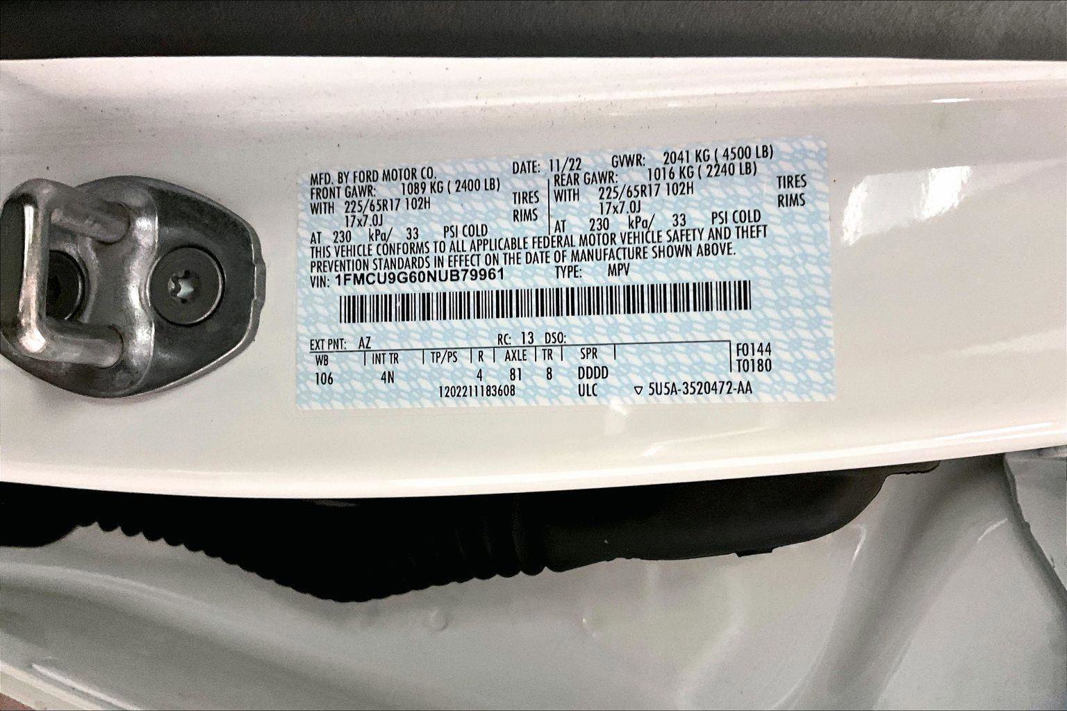 Certified 2022 Ford Escape SE w/ Convenience Package image 32