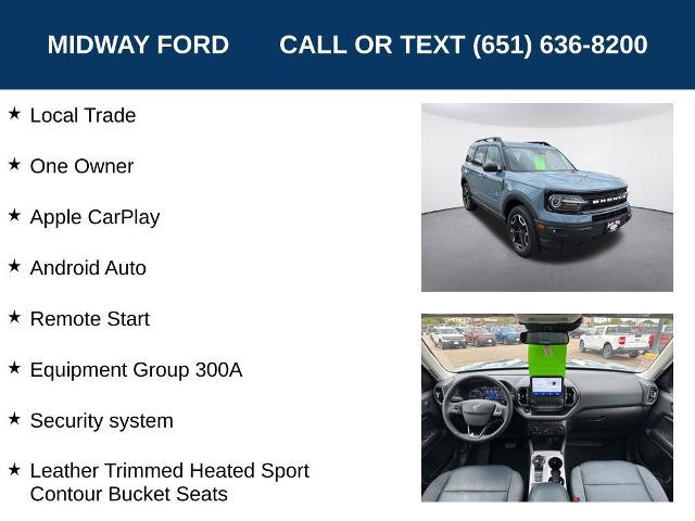 Certified 2023 Ford Bronco Sport Outer Banks AWD/4WD image 7