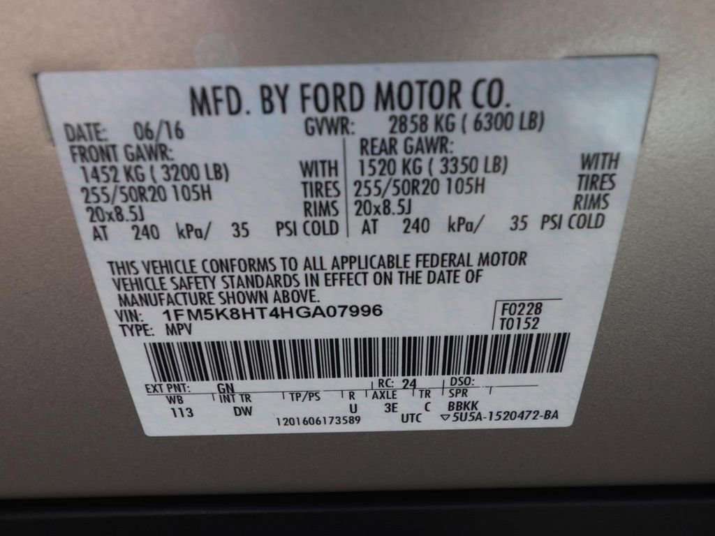 Certified 2017 Ford Explorer Platinum image 27