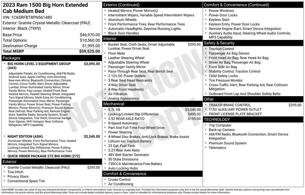 Used 2023 RAM 1500 Big Horn AWD/4WD image 24