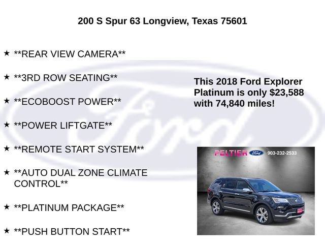 Certified 2018 Ford Explorer Platinum AWD/4WD image 10