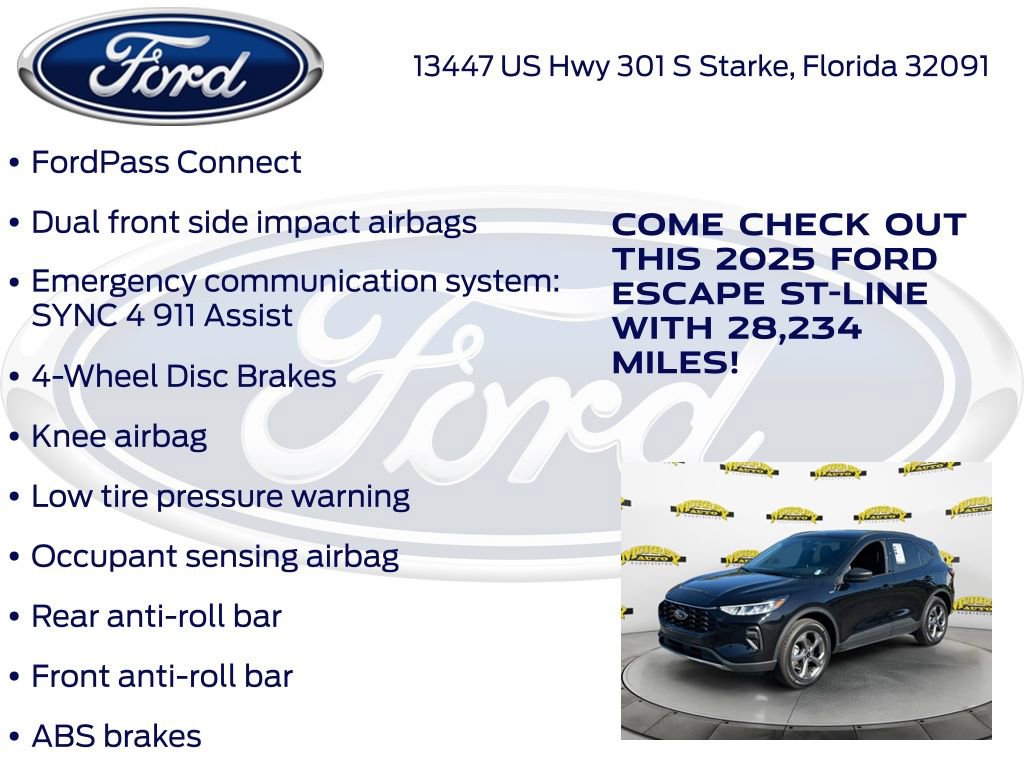 Certified 2025 Ford Escape ST-Line AWD/4WD image 27
