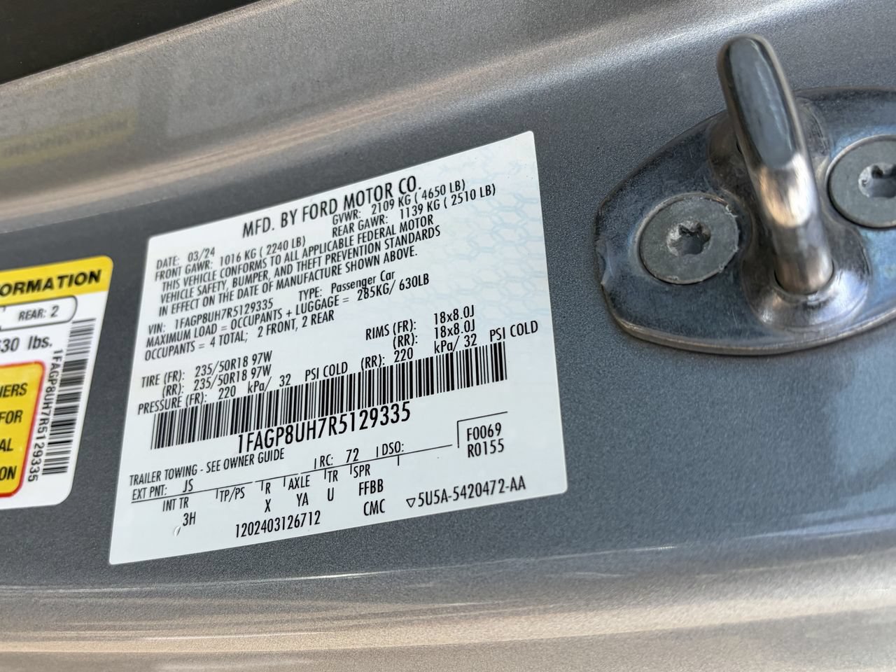 Certified 2024 Ford Mustang Premium RWD image 32