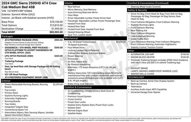 Used 2024 GMC Sierra 2500 AT4 w/ AT4 Preferred Package AWD/4WD image 38