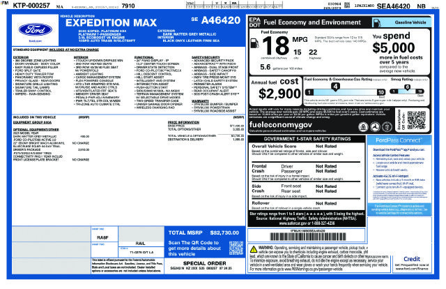Certified 2025 Ford Expedition Max Platinum w/ Driver's Package AWD/4WD image 5