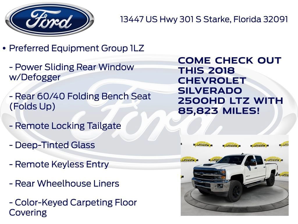 Used 2018 Chevrolet Silverado 2500 LTZ w/ Duramax Plus Package image 20